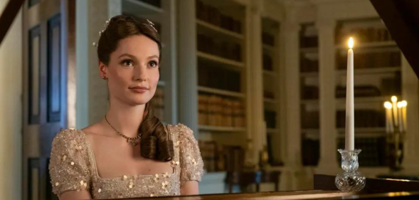 Series three sees Francesca Bridgerton making her debut into society. (Netflix)