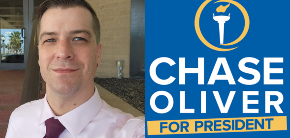 Chase Oliver is in the running to become President of the US. (@ChaseForLiberty/Twitter/Supplied)