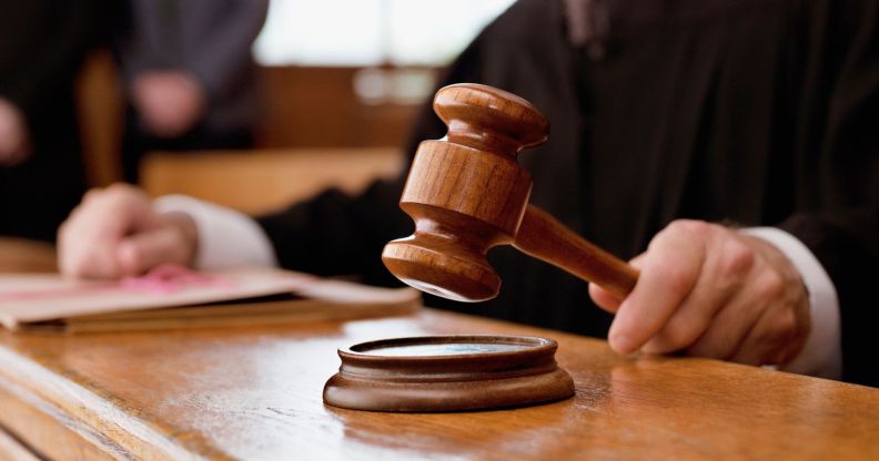 Stock image of judge's gavel