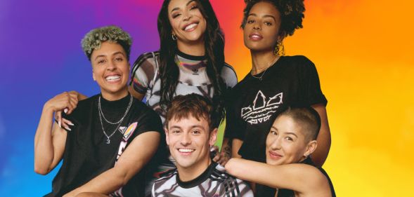 Tom Daley and Pabllo Vittar in Adidas 2024 Pride collection campaign