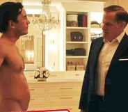 Raymond Peepgrass (played by Tom Pelphrey showing his erect penis in an episode of Netflix's A Man In Full