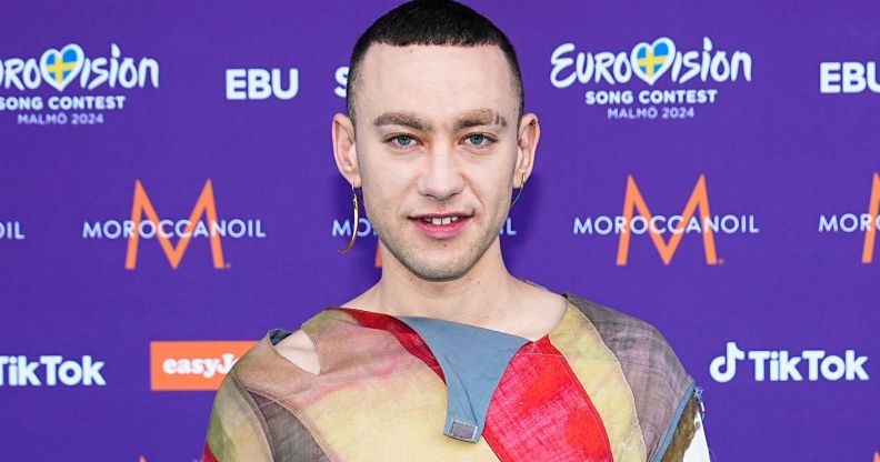 Olly Alexander at the Eurovision 2024 opening ceremony.