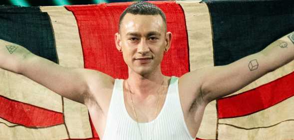 Olly Alexander performing at Eurovision
