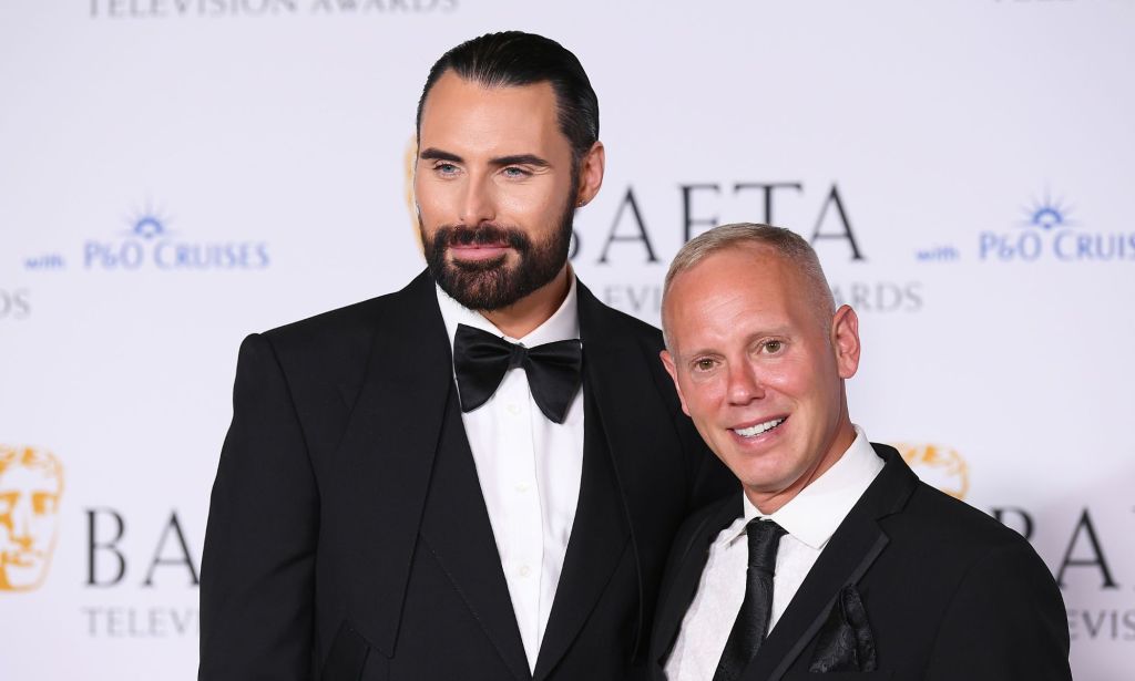 Rylan Clark and Rob Rinder at the BAFTAs