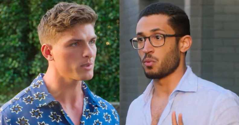 Austin Victoria and Sean Palmieri during season three of Selling the OC