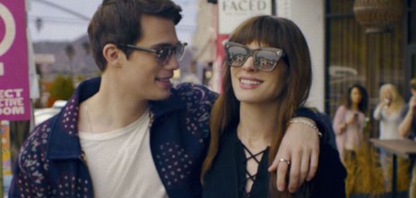 Nicholas Galitzine and Anne Hathaway in a still from The Idea of You.