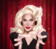 Trinity the Tuck in the 'Til Death Becomes Us' music video