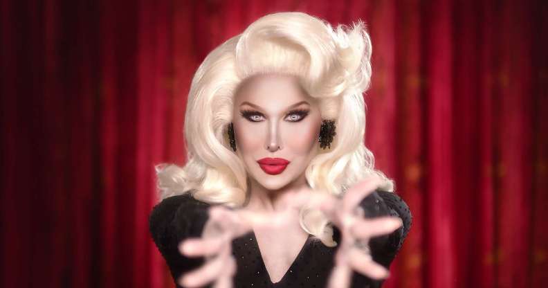 Trinity the Tuck in the 'Til Death Becomes Us' music video
