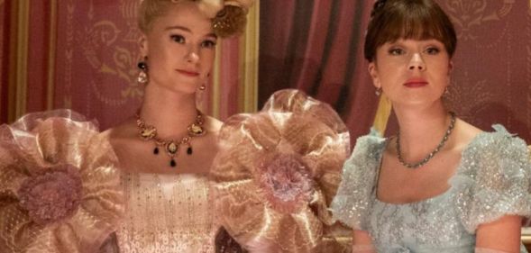 Eloise and Cressida in Bridgerton.