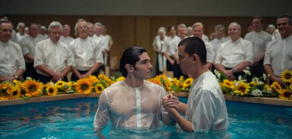 Fra Fee and Asa Butterfield in Netflix's Unchosen