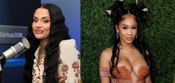 Kehlani visits SiriusXM Studios and Saweetie attends a red carpeted event.