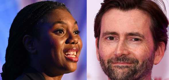 Headshots of Kemi Badenoch and David Tennant
