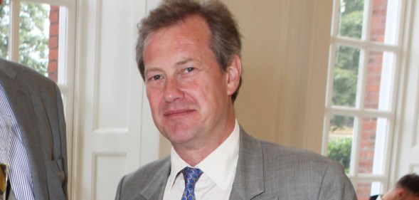 Lord Ivar Mountbatten attending an event at Kensington Palace.