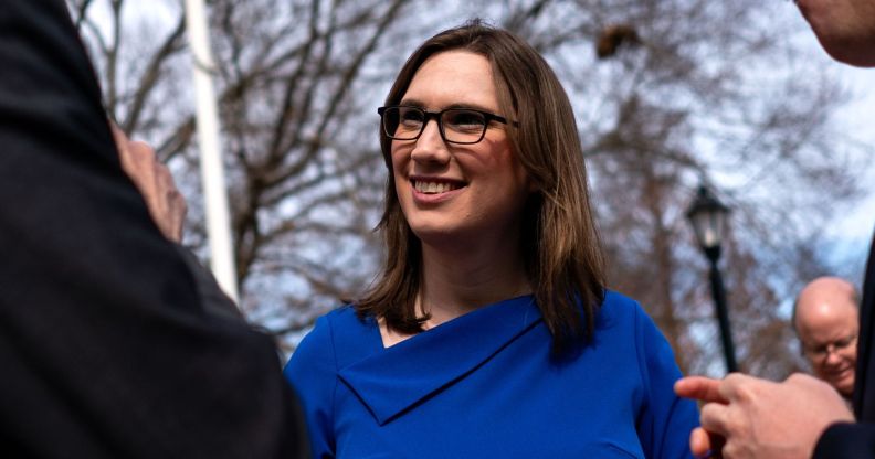 Sarah McBride is campaigning to become the first trans person in US congress in Delaware