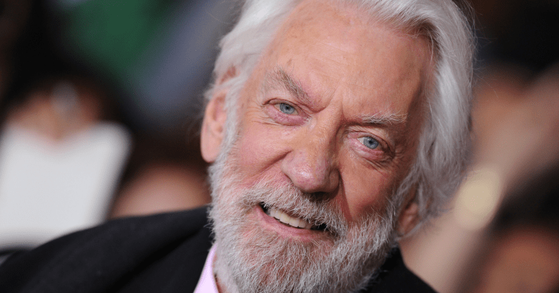 Donald Sutherland, who played Mr Bennet in Pride & Prejudice, has passed away. (Getty)