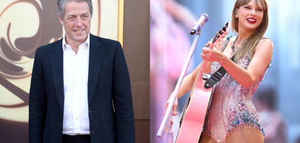 The Eras Tour has had many celebrity appearances, including Hugh Grant. (Getty)