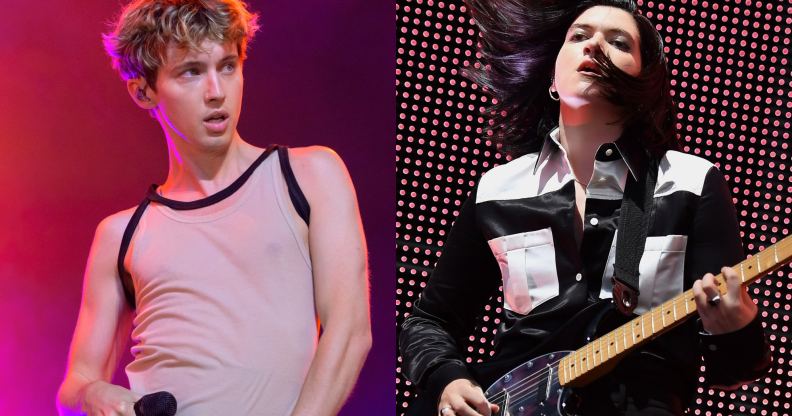 Troye Sivan (left) and The xx (right) are rumoured to be playing a Glastonbury secret set. (Getty)