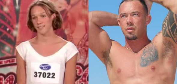 Zachary Travis performing on American Idol