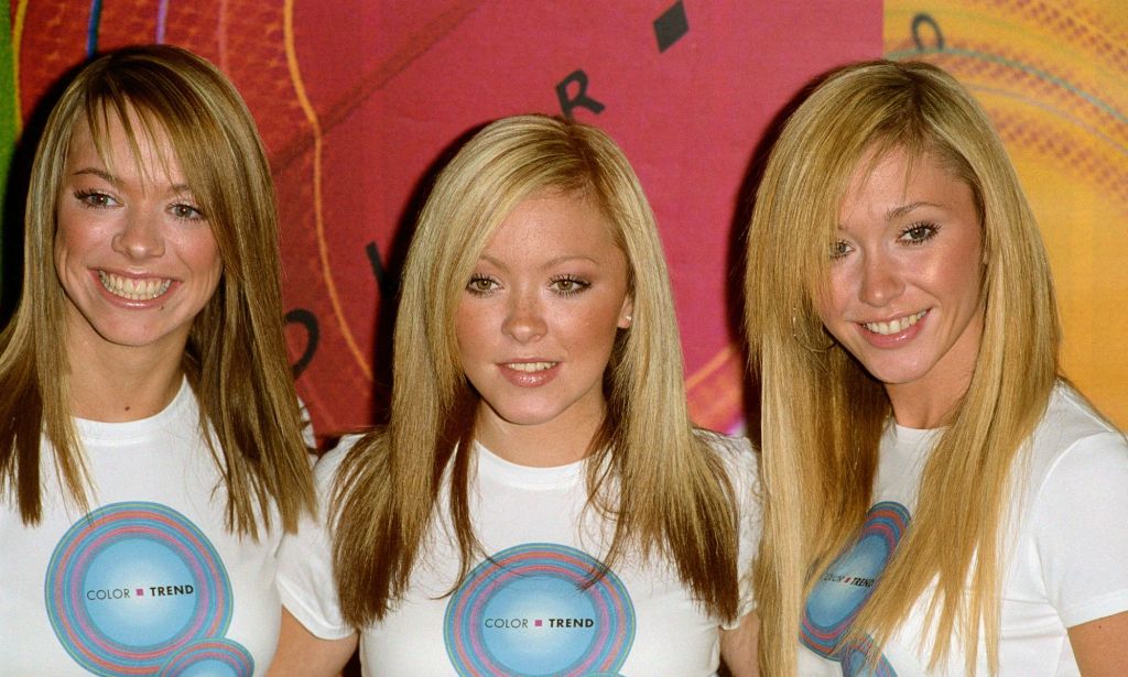 Atomic Kitten stars Liz McClarnon, Natasha Hamilton, and Jenny Frost.