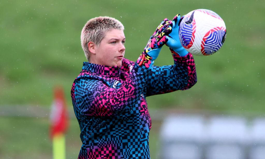 Adelaide United goalkeeper Grace Wilson.