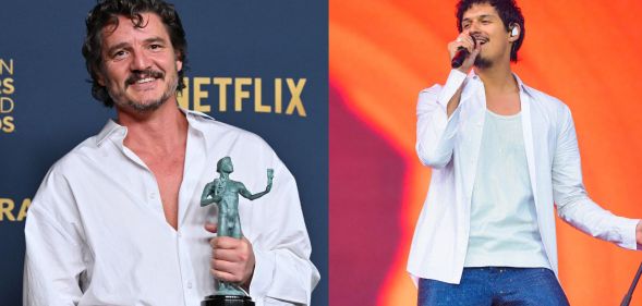 Pedro Pascal (left) and Omar Apollo (right)