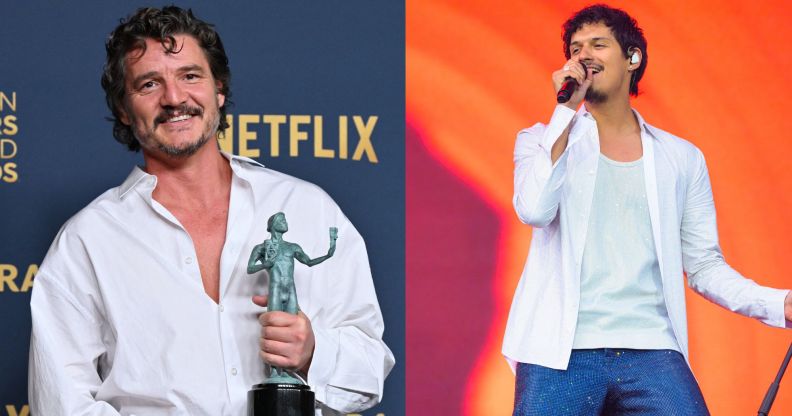 Pedro Pascal (left) and Omar Apollo (right)