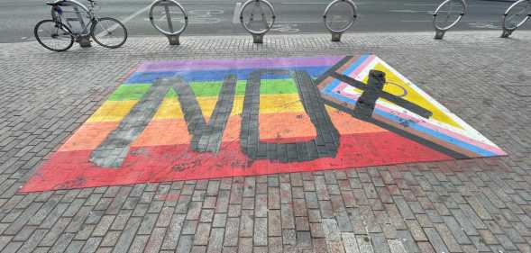 forest Gate Pride flag vandalised