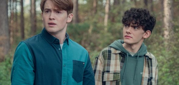 Kit Connor and Joe Locke in Heartstopper