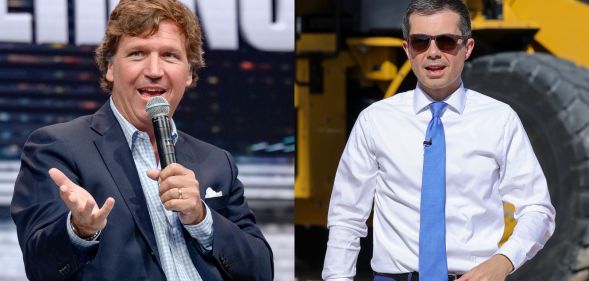 Former Fox News host Tucker Carlson and former Presidential hopeful Pete Buttigieg