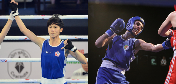 Lin Yu-ting and Imane Khelif