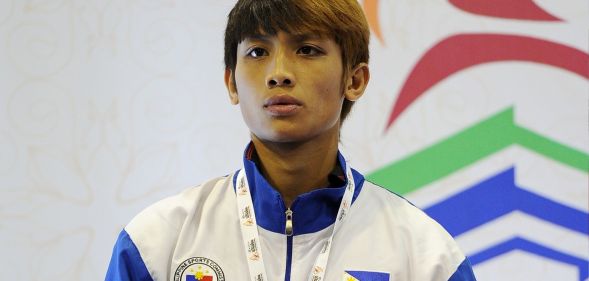 Hergie Bacyadan at the World Wushu Championships