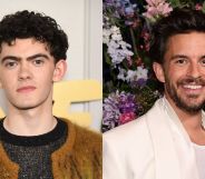 Joe Locke (left) and Jonathan Bailey (right) pose.