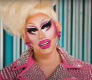 Trixie Mattel hosting episode 8 of The Pit Stop, All Stars 9