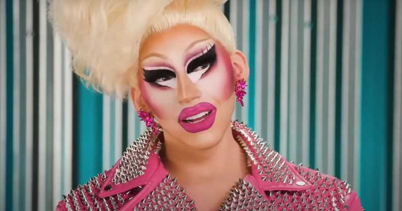 Trixie Mattel hosting episode 8 of The Pit Stop, All Stars 9