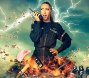 GK Barry in Celebrity Sabotage promo photo