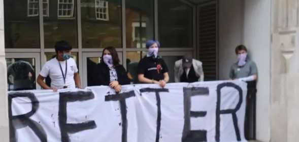 Trans Kids Deserve Better have occupied the Department for Education’s Westminster headquarters.