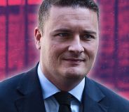 An edited photo of Wes Streeting.