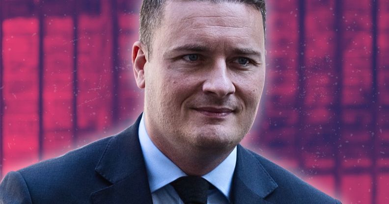 An edited photo of Wes Streeting.