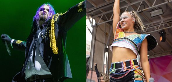 Kim Dracula (left) and Jojo Siwa (right)