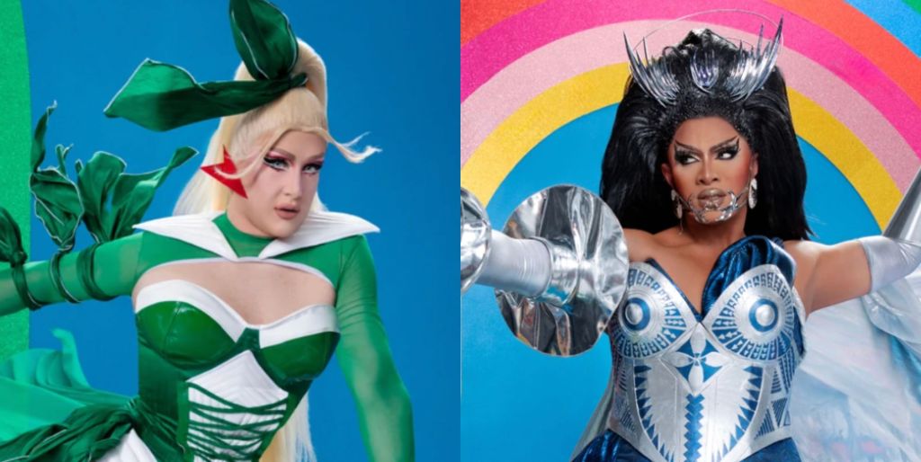 Global All Stars promo photos for Nehellenia and Kween Kong