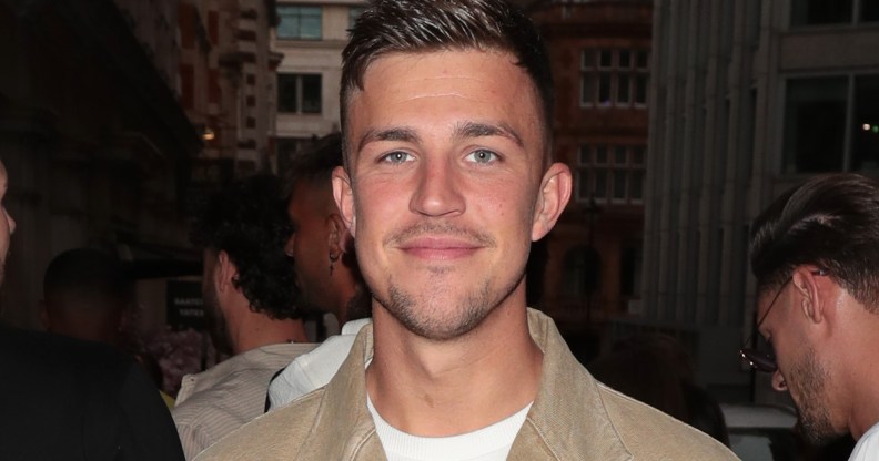 LONDON, ENGLAND - JULY 12: Love Island star Mitch Taylor attends White Fox After Hours Event on July 12, 2024 in London, England. (Photo by Justin Palmer/Getty Images for White Fox Boutique)