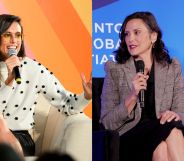 Liz Plank (left) and Gretchen Whitmer (right)