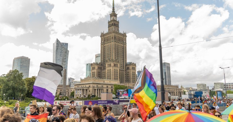 Pride march in Poland.