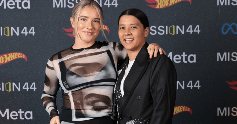 Kristie Mewis and Sam Kerr.