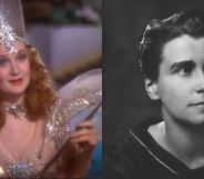 Billie Burke as Glinda in The Wizard of Oz (left) and film director Dorothy Arzner