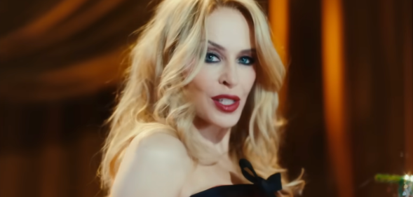 Kylie Minogue is battling for Christmas Number One with her new track "XMAS". (YouTube)