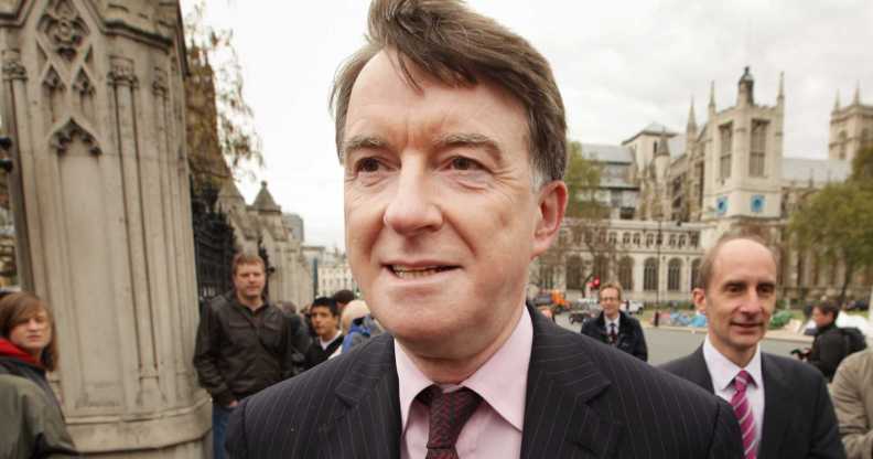 Labour Lord Peter Mandelson.