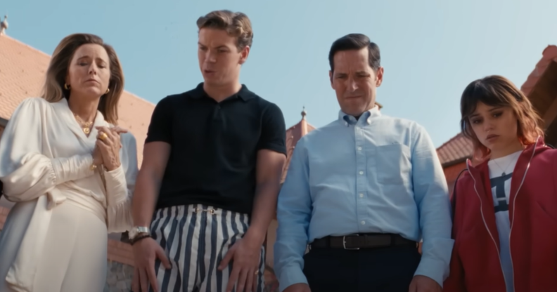 The cast of The Death of a Unicorn