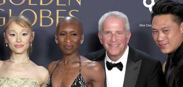 Ariana Grande, Cynthia Erivo, Marc E. Platt and Wicked director, Jon M. Chu.