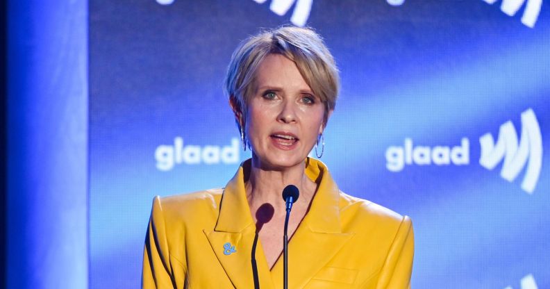 Cynthia Nixon at the GLAAD Awards in 2022.